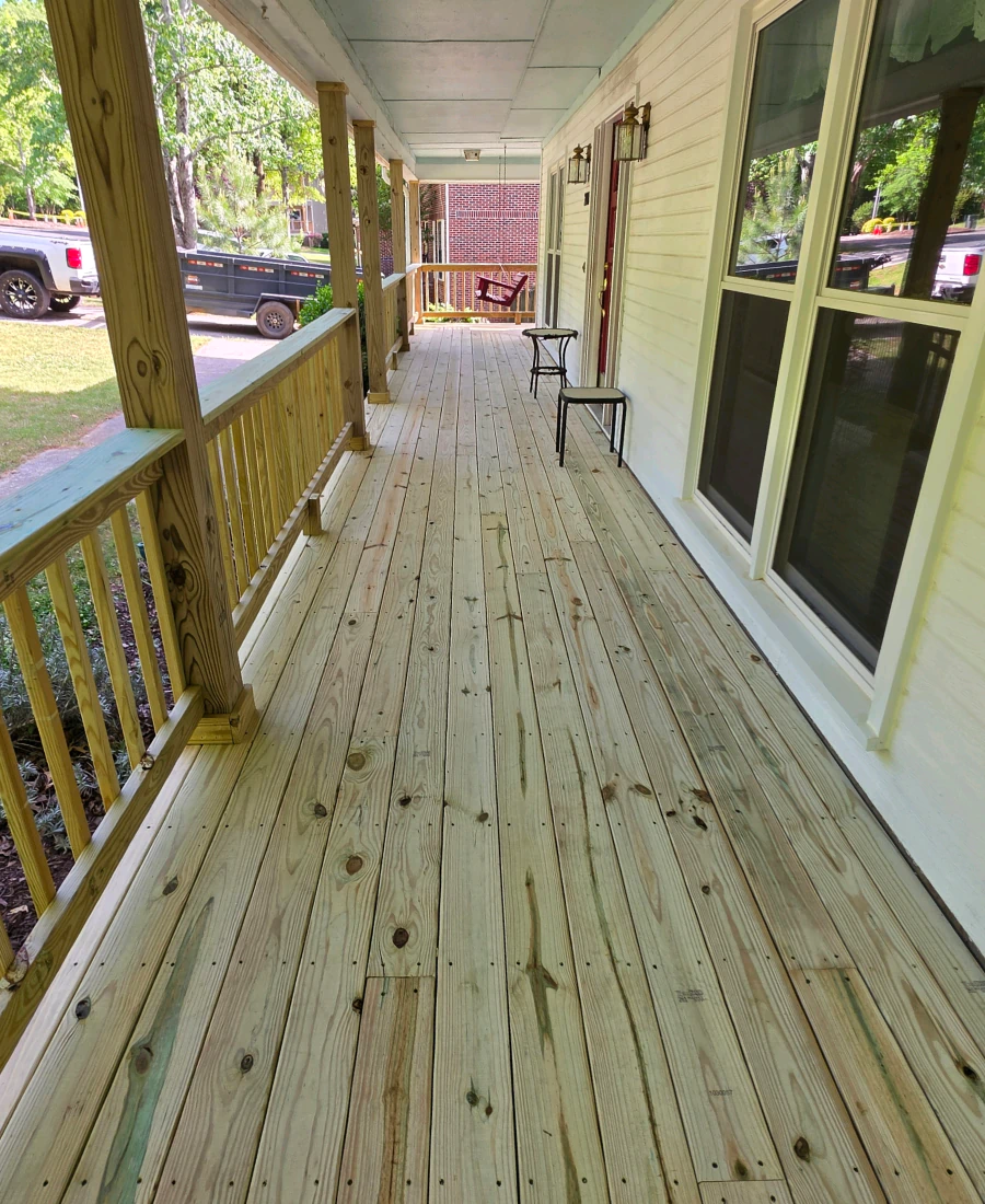 long deck installation
